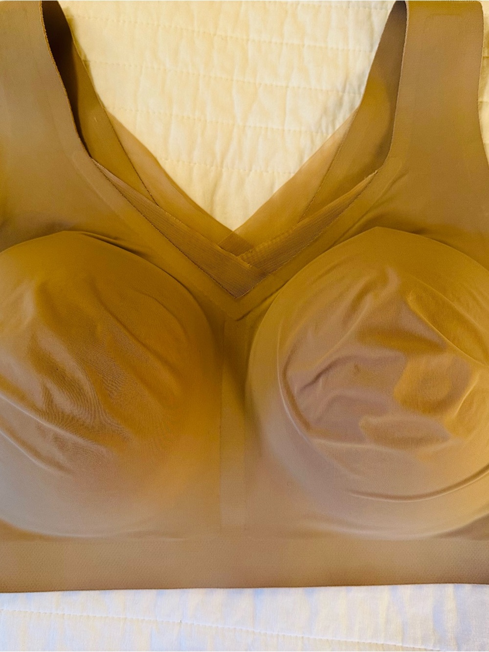 Evelyn & Bobbie szL DEFY mesh Seamless Nude Comfort Wireless Bra - Soft Support